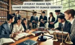 avukat olmak icin hangi derslerin iyi olmasi gerekir