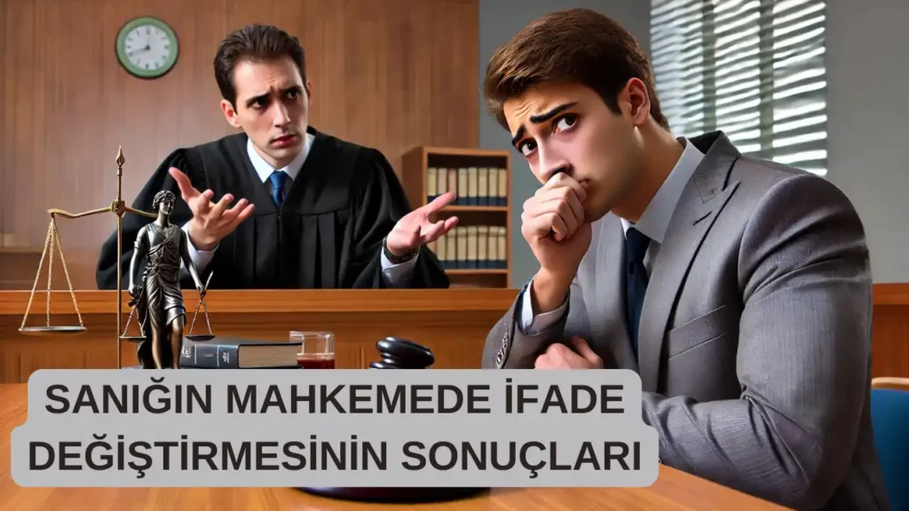 sanigin mahkemede ifadesini degistirmesinin sonuclari