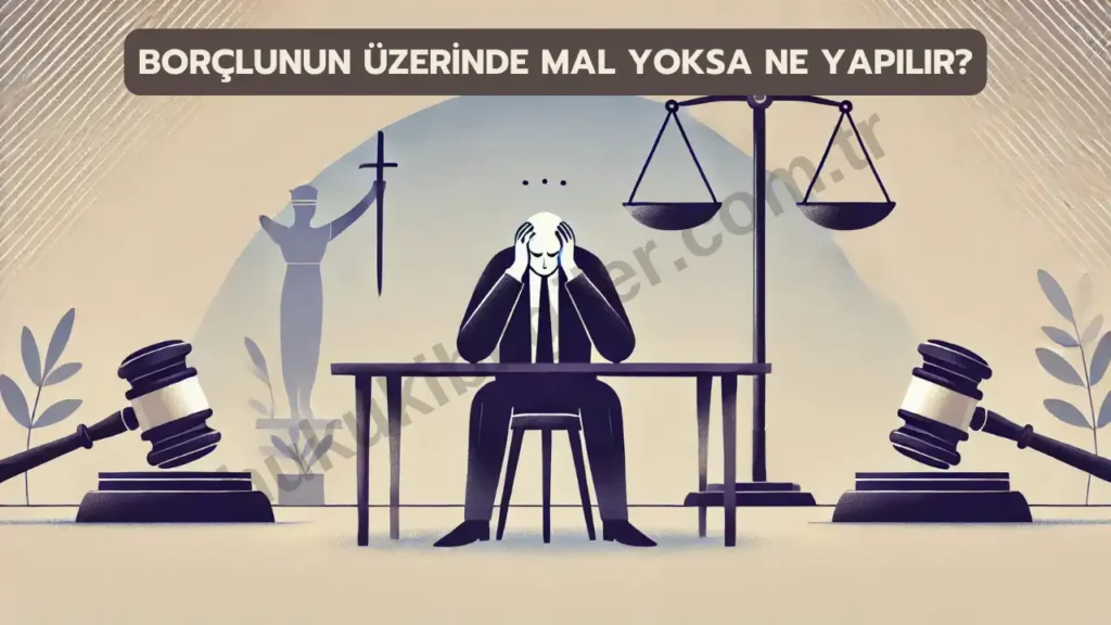borclunun uzeride mal yoksa ne yapilir