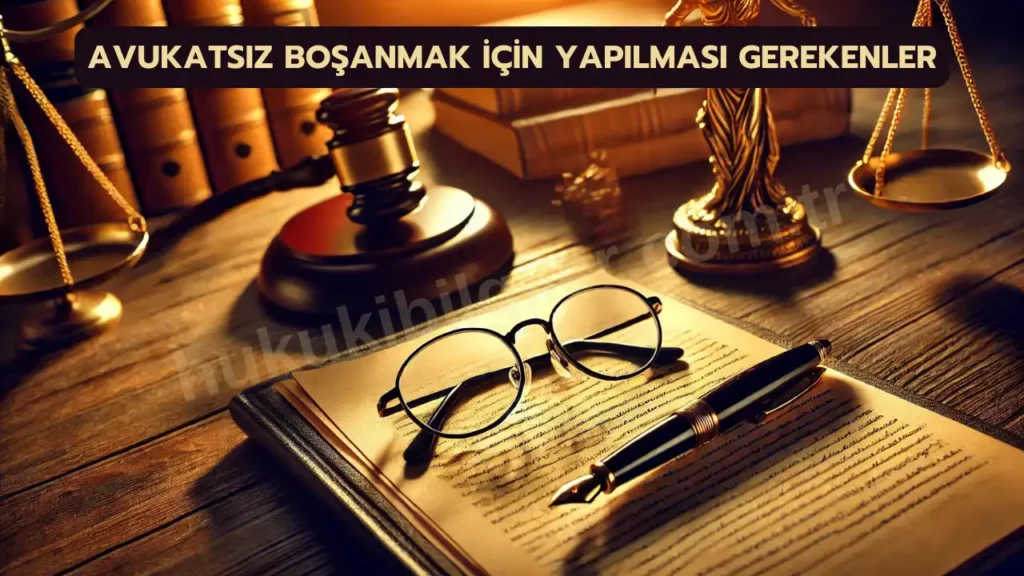 avukatsiz bosanma davasi acmak icin gerekenler