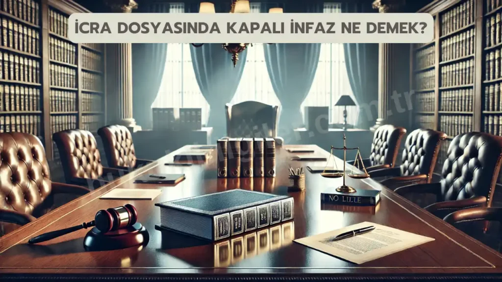 icra dosyasinda kapali infaz ne demek