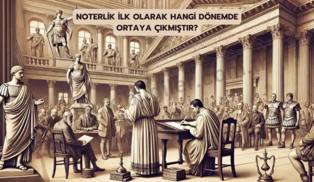 noterlik ilk olarak hangi donemde ortaya cikmistir
