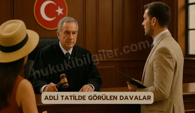 adli tatilde gorulen davalar