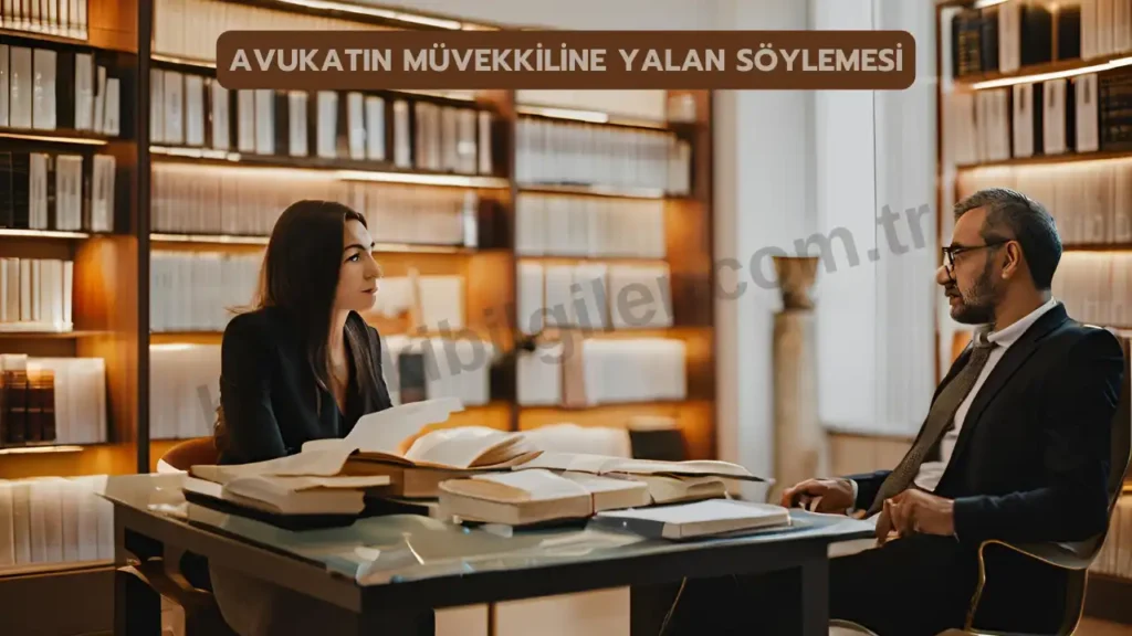 avukatin muvekkiline yalan soylemesi